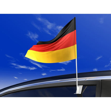 Duitsland Autodecoratie Vlag 30cm van Riethmueller koop je bij Partywinkel
