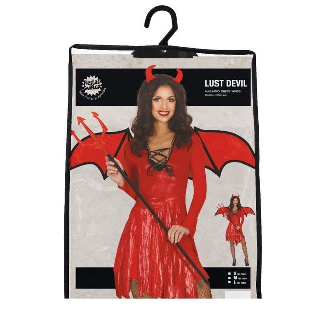 Duivel Halloween Kostuum Dames Rood van Fiestas Guirca koop je bij Partywinkel