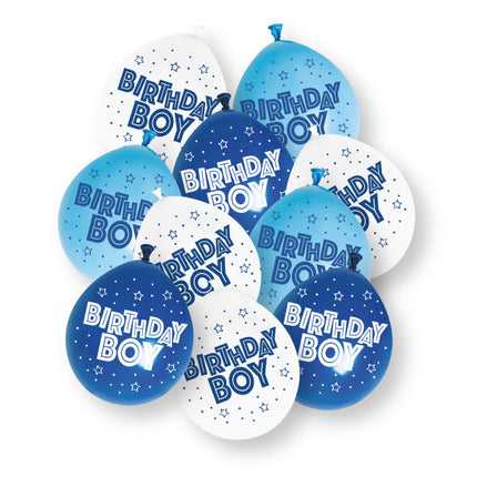 10ct Verjaardagsjongen 9" Latexballonnen