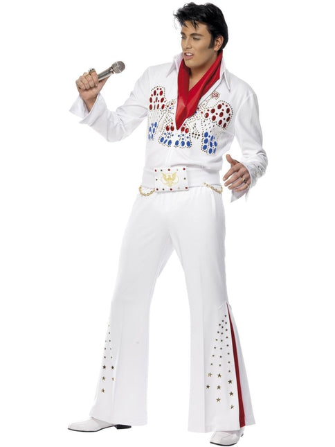 Elvis American Eagle Costume, White Heren van Smiffys koop je bij Partywinkel