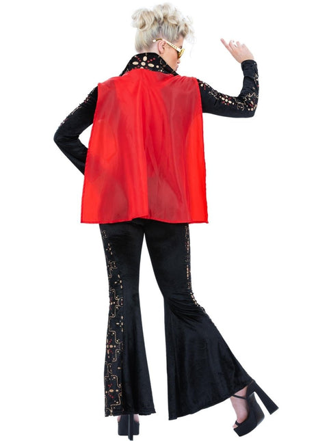 Elvis Black Rhinestone Kostuum van Smiffys koop je bij Partywinkel