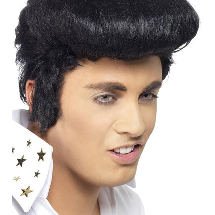 Elvis Deluxe Wig, Pruik van Smiffys koop je bij Partywinkel