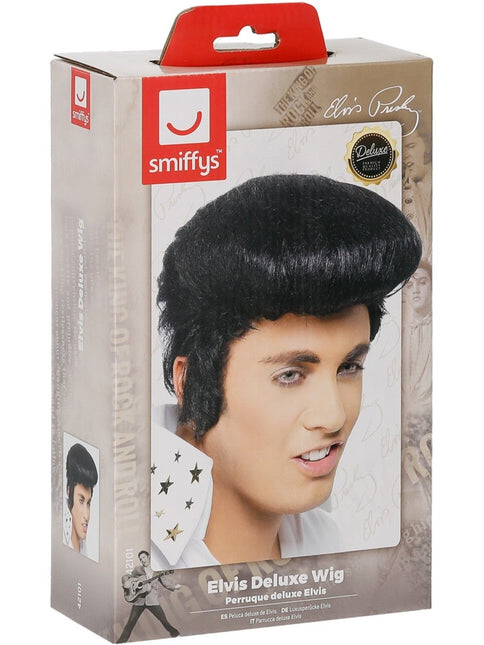 Elvis Deluxe Wig, Pruik van Smiffys koop je bij Partywinkel