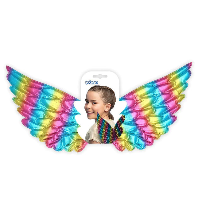 Engel Vleugels Regenboog 45cm van Boland koop je bij Partywinkel