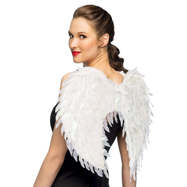 Engelenvleugels Glam wit (55 x 50 cm) van Boland koop je bij Partywinkel