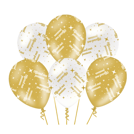 Fancy party latex ballonnen - Pensioen