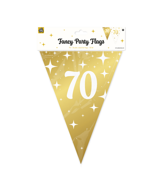 Fancy party Vlaggenlijn folie - 70
