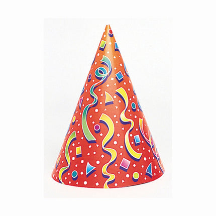 Feesthoedjes Assorti 17,8cm 6st van Unique koop je bij Partywinkel