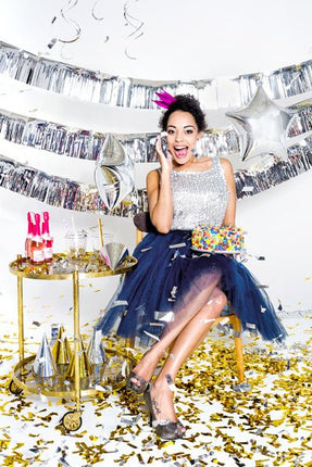 Feesthoedjes Holografisch Glitter 16cm 20st van Partydeco koop je bij Partywinkel