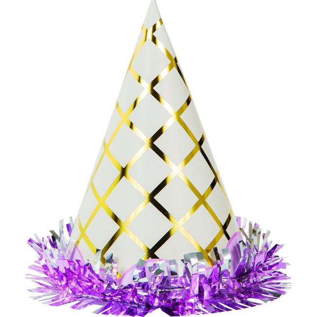 Feesthoedjes Ijshoorn 8st van Creative Converting koop je bij Partywinkel