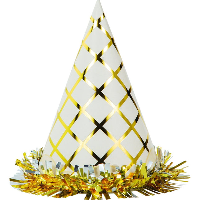 Feesthoedjes Ijshoorn 8st van Creative Converting koop je bij Partywinkel