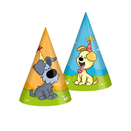 Feesthoedjes Woezel & Pip 18cm 6 stuks
