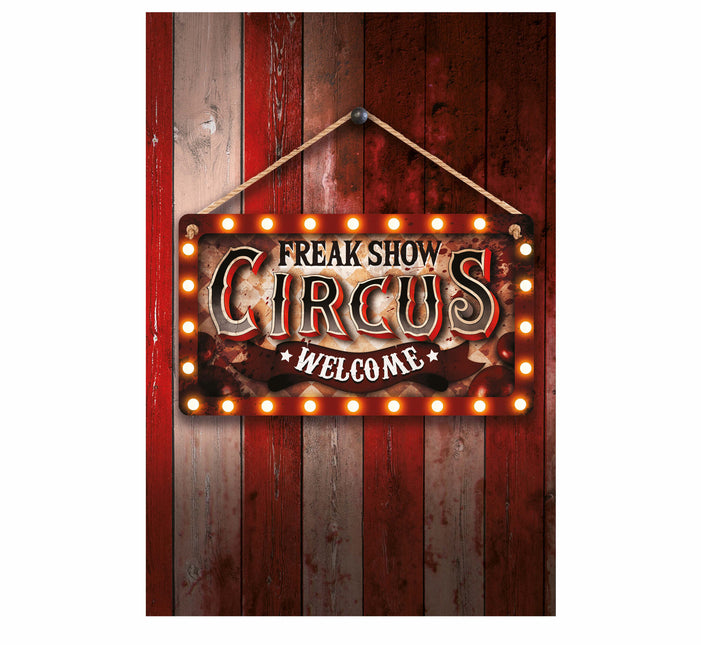 Halloween Deurbord Freak Show 35cm