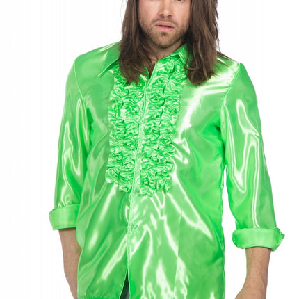 Disco Blouse Ruches Groen