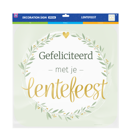 Lentefeest Deurbord 50cm