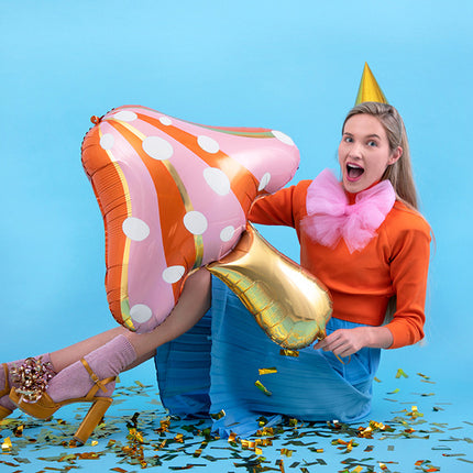 Helium Ballon Paddenstoel Leeg 75cm