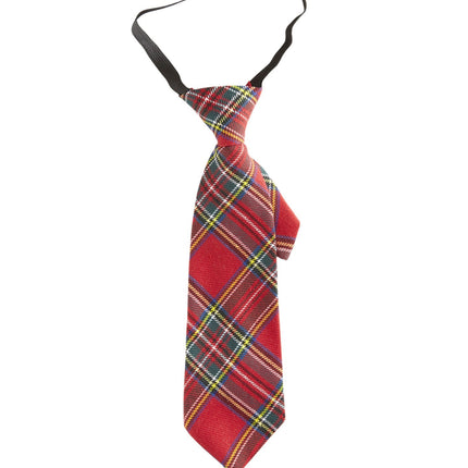 Rode Stropdas Geruit