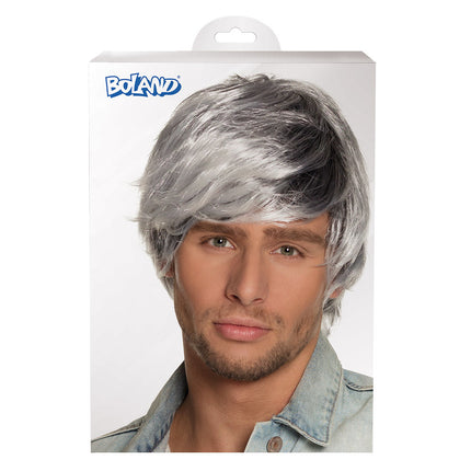 Zwart Witte Pruik Tyler