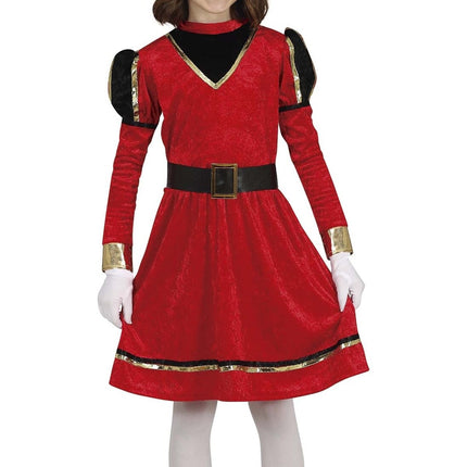 Pietenpak Jurk Kind Rood/Goud