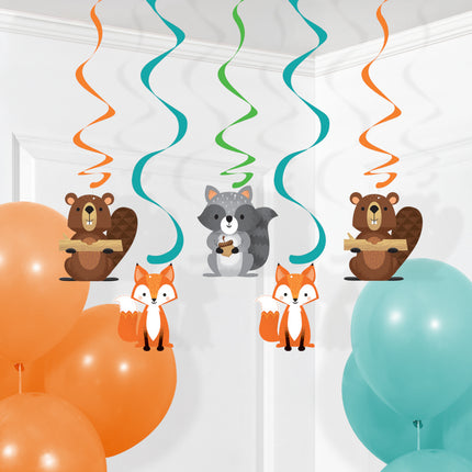 Bosdieren Hangdecoratie 3st