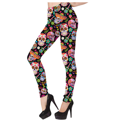 Dia De Los Muertos Legging