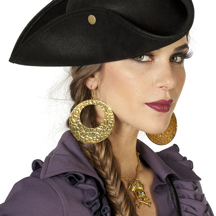 Zwarte Piraten Hoed Drukknopen