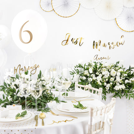 Ballonnen Just Married 30cm 6st