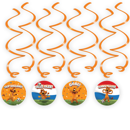 Loeki De Leeuw Hangdecoratie 14cm 6st