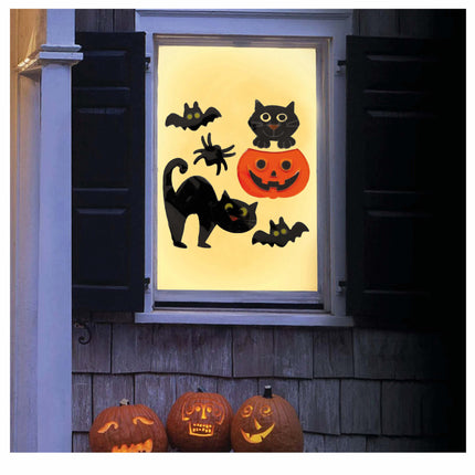 Halloween Raamdecoratie Dieren