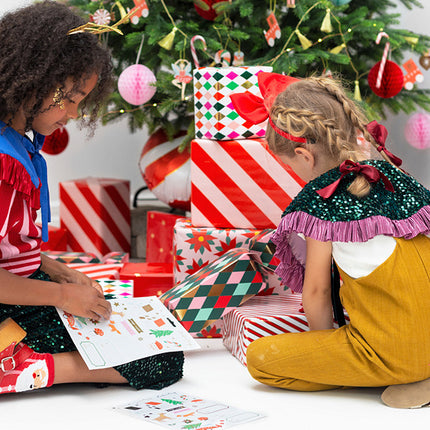 Cadeau Stickers Kerst