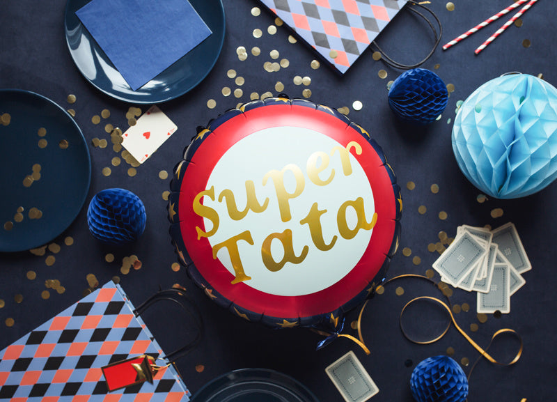 Helium Ballon Super Tata Leeg 45cm