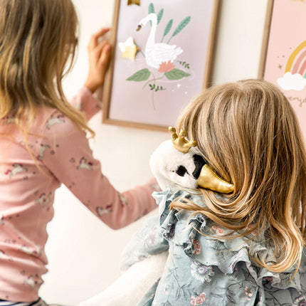 Zwaan Tekenboek met Poster Roze 21 x 30cm