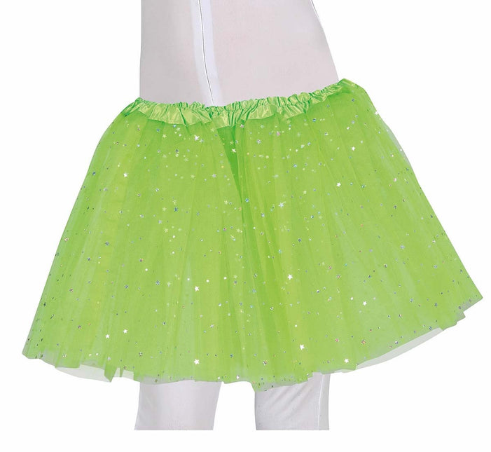 Lime Groene Tutu Sterren 30cm