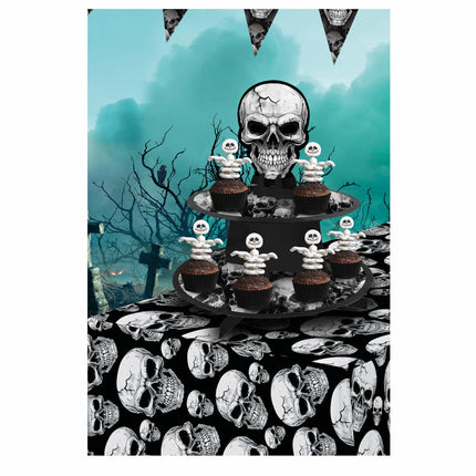 Halloween Tafeldecoratie Skelet 36cm