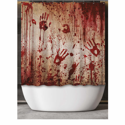Halloween Gordijn Bloederige Handen