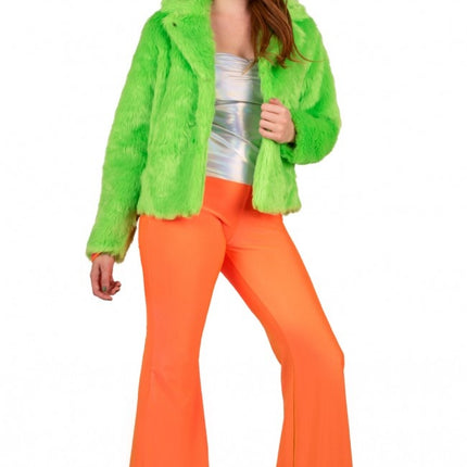 Flared Broek Neon Oranje