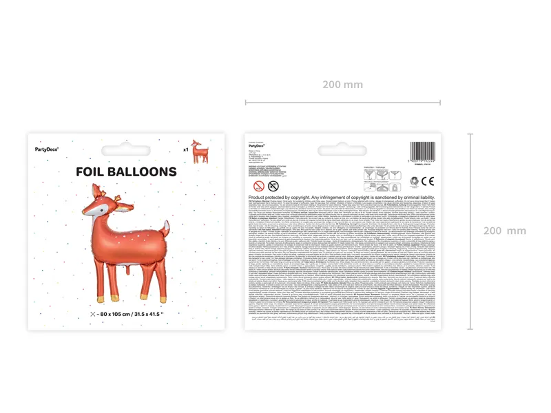 Helium Ballon Hert Leeg 1,05m