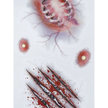 Halloween Nep Tattoos Wonden