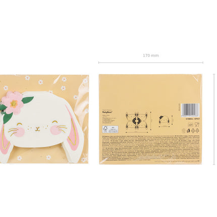 Servetten Konijn 14,5cm 20st