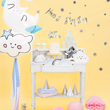 Zilveren Borden 18cm 6st