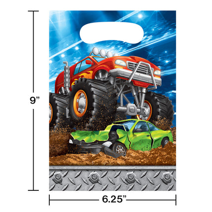 Monster Truck Uitdeelzakjes 22,5cm 8st