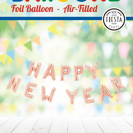 Letterslinger Happy New Year Rose Goud