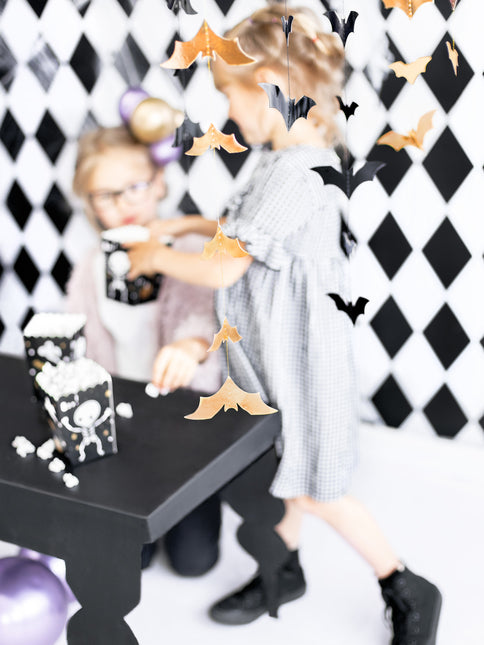 Halloween Slinger Vleermuis Goud 1,5m