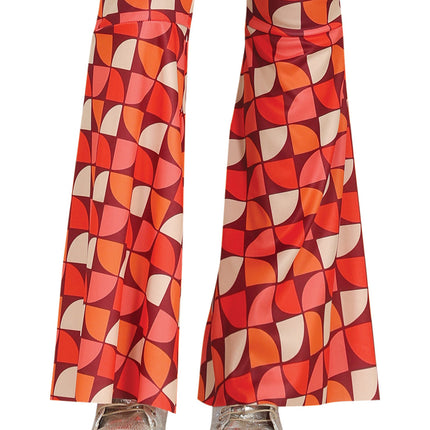 Disco 70S Jumpsuit Dames Retro