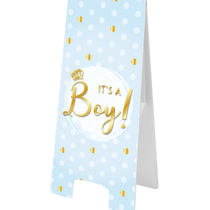 Warning Sign It'S A Boy New 58cm