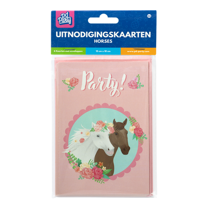 Paard Uitnodigingen 6st