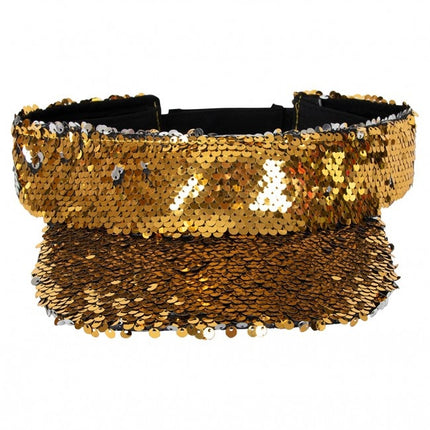 Zonneklep Met Pailletten Goud