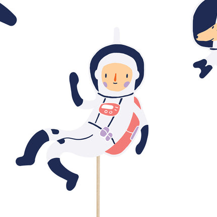 Caketopper Space 24,5cm 7st