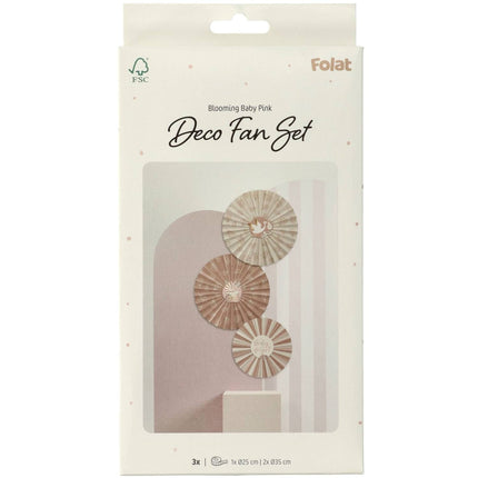 Geboorte Papieren Waaiers Babygirl 3st