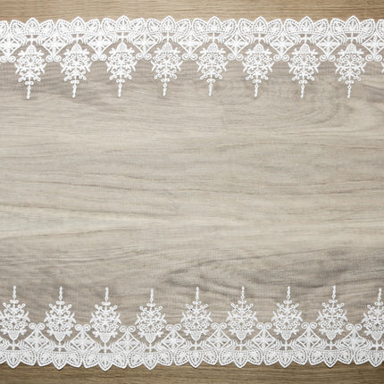 Tafelloper Kant Wit 45cm 9m